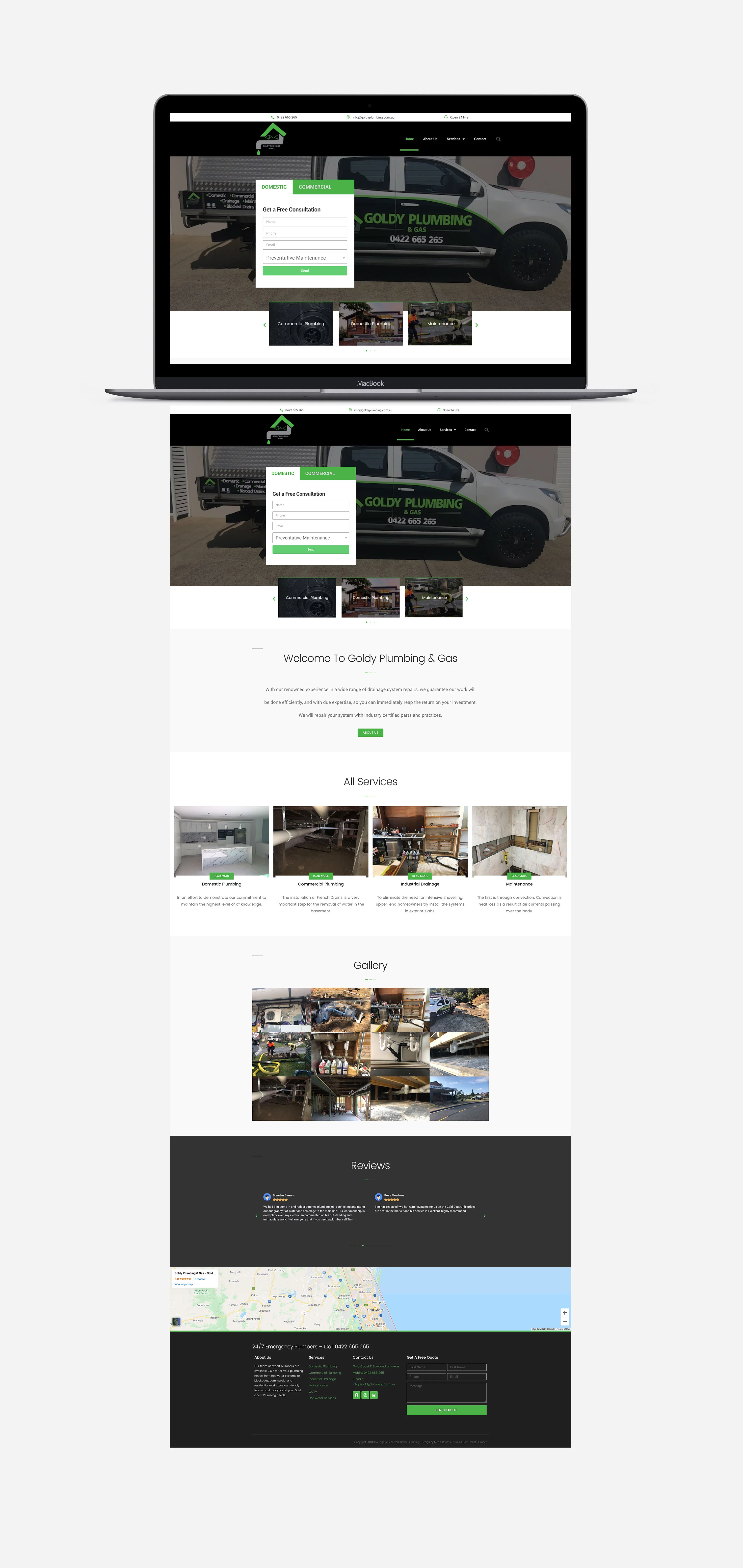 Goldy Plumbing & Gas Website Design