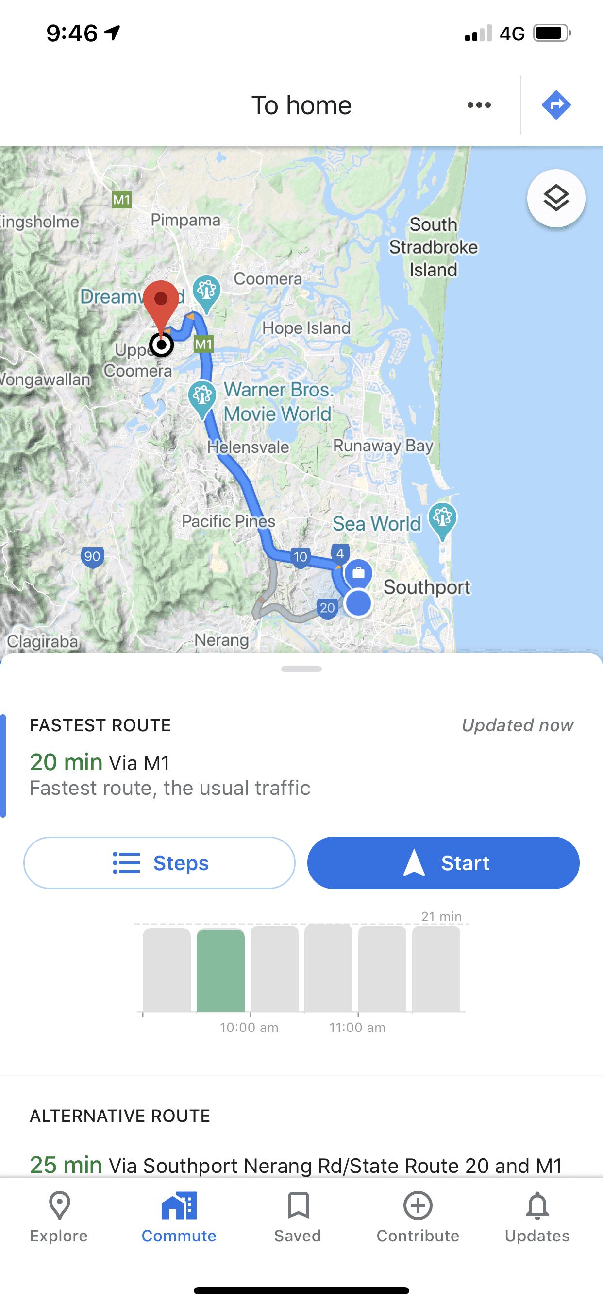 2020 Google Maps Update Commute 