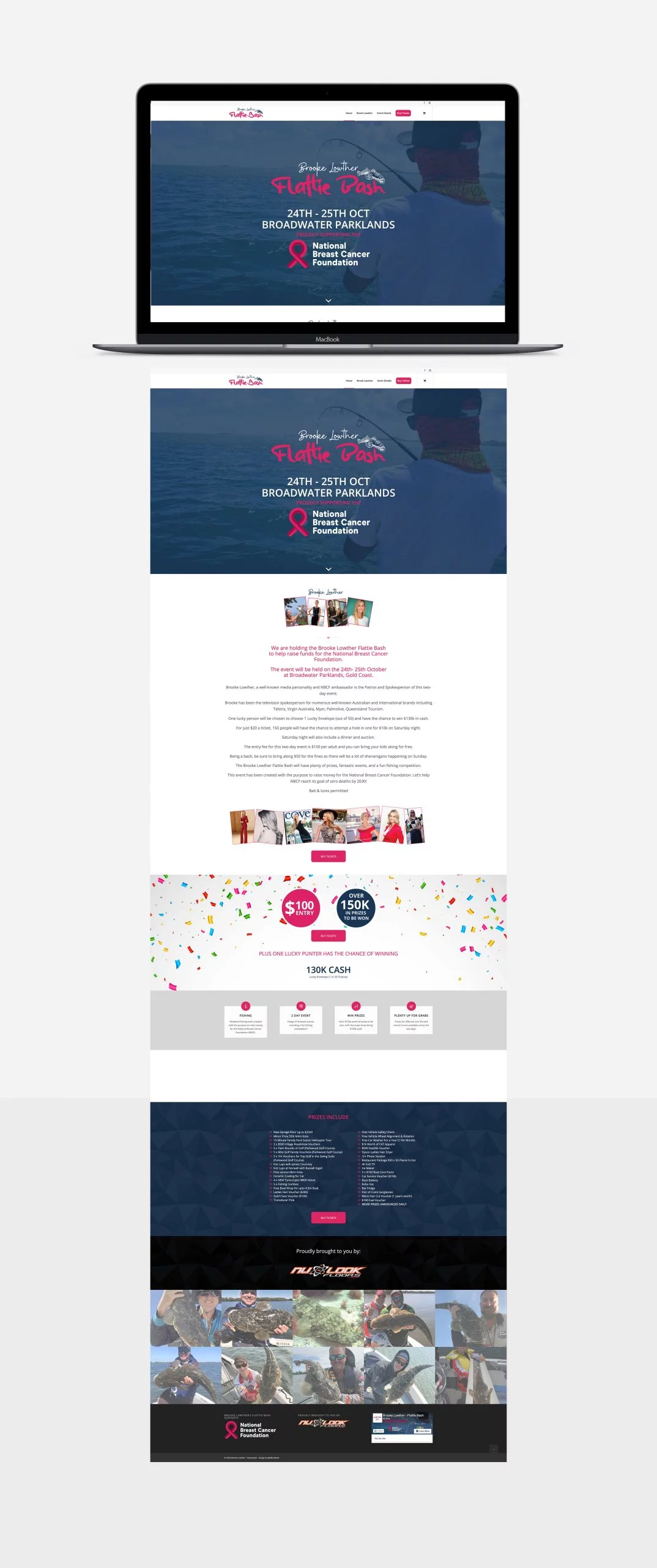 Brooke Lowther Flattie Bash Website Design Portfolio