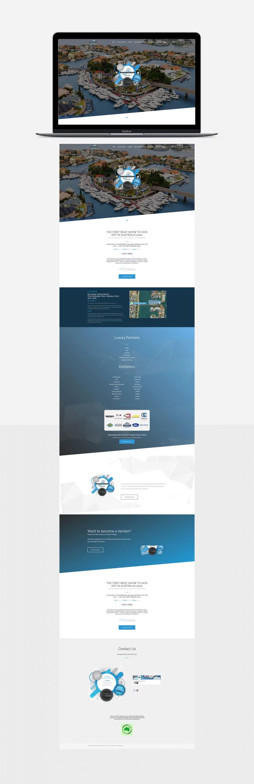 Sovereign Island Boat Show Web Design Portfolio