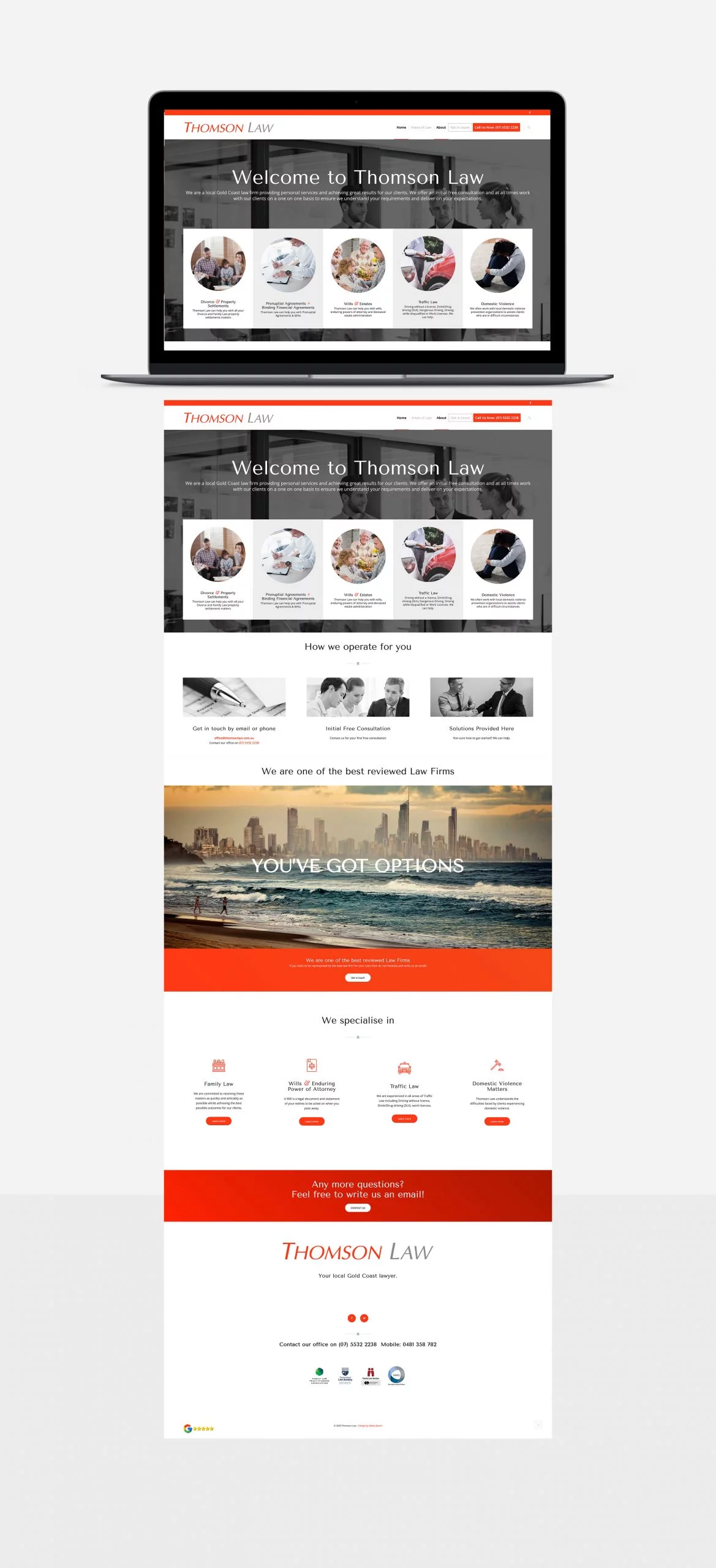 Thomson Law Web Design Portfolio