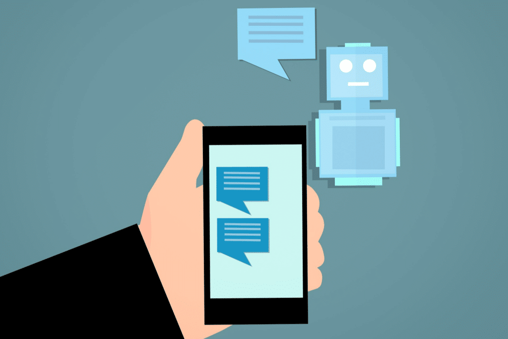 Chatbot interaction on smart phone